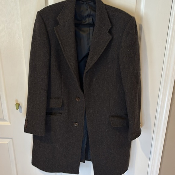 Banana Republic sz M medium wool blend Classic dark brown  Men's coat​ - Picture 1 of 7